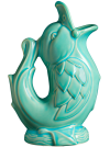 The Giggling Duck, Green reactive glaze '