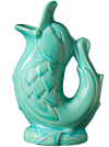 The Giggling Duck, Green reactive glaze '