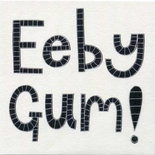 Eeby Gum Greeting Care (plain Inside) Inc Envelope Free Shipping