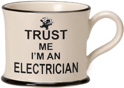 Trust Me I'm an Electrician Mugs