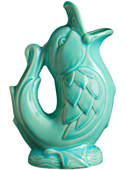 The Giggling Duck, Green reactive glaze '