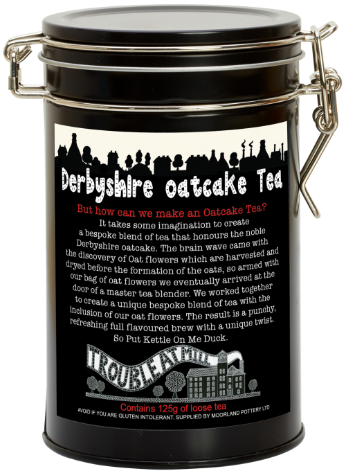 Derbyshire Oatcake Tea Oat Flowers, Assam, Sri Lankan & Kenyan Black Tea Blend 125g pack