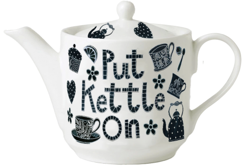 Put Kettle On 4 Cup Tea Pot