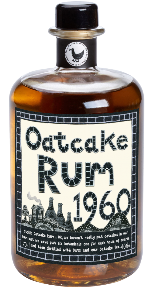 Stokie Oatcake Rum 70cl 40abv Glass Bottle uk sale only