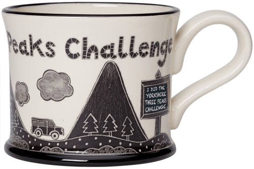 Moorland Pottery Tazza 'Yorkshire God's Own County' – Ceramica Inglese Originale In Confezione Regalo, Capacità 11 Fl Oz