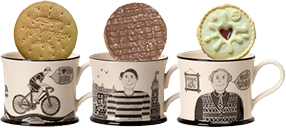 Dunking biscuits in mugs